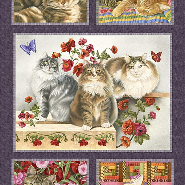 Cat Quilt Panel - Etsy