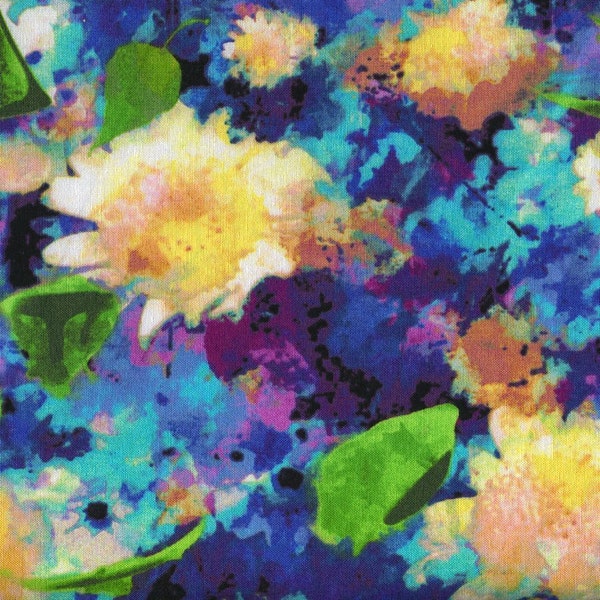 Digipressionism Floral Garden - Michael Miller Fabrics - Half Yard