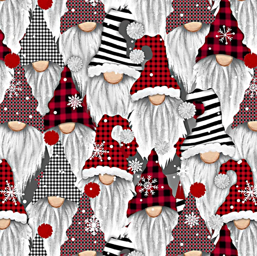 Snow Gnomes Timeless Treasures 1 Yard More Available by the Yard - Etsy ...