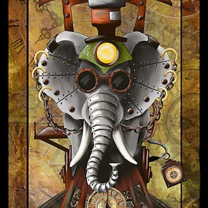 Steampunk Express - Quilting Treasures - 1 Panel (24&quot;) - More Available - Out of Print