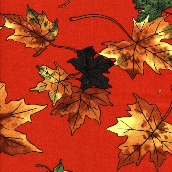 Maple Leaves - 60 Inch Wide - 1 yard - Last Available - Sale