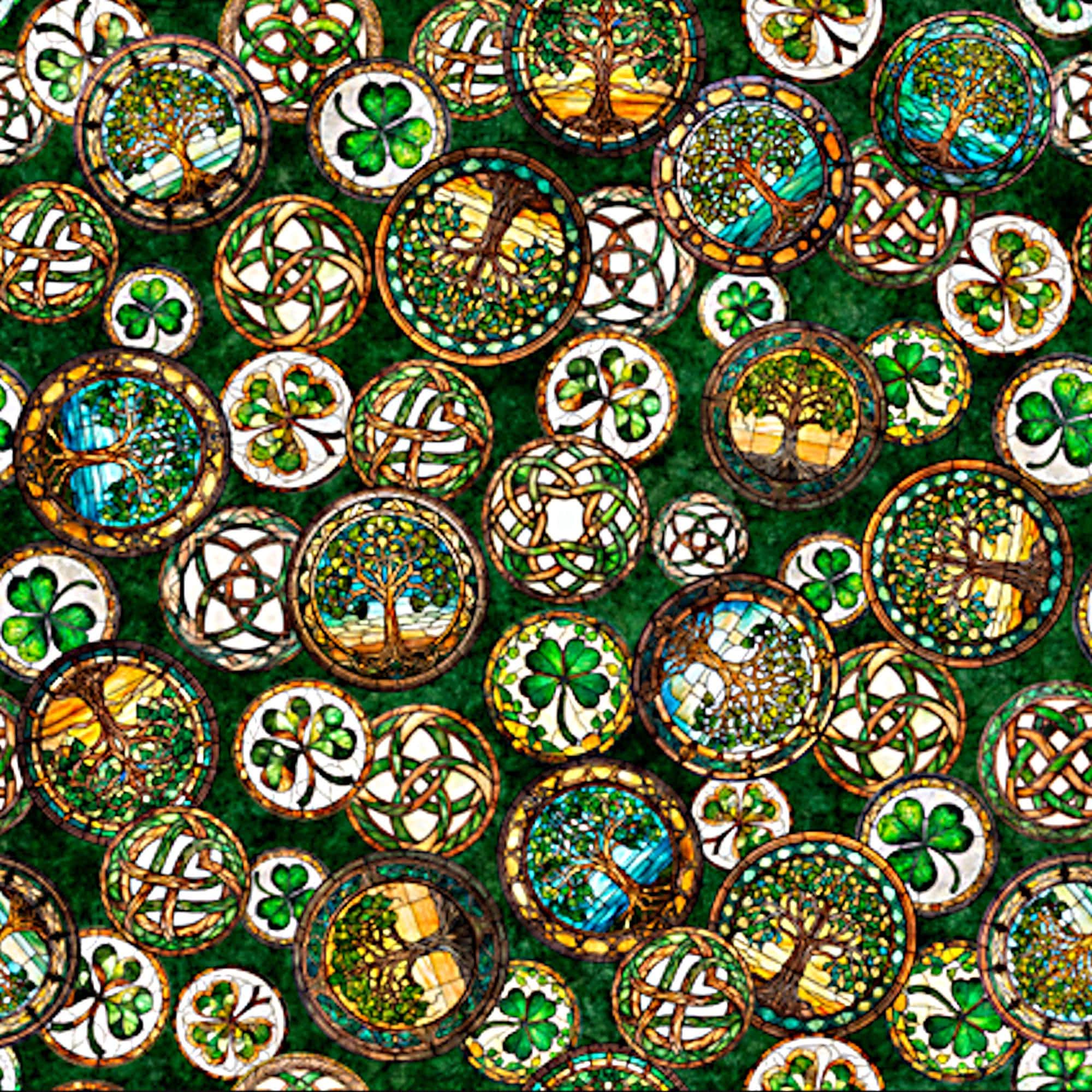 New - Spirit of Ireland - Dark Celtic Medallions - Morris Creative