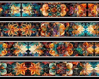 Solstice Kaleidoscope Stripe - Morris Creative Group - QT Fabrics - Yardage - More Available