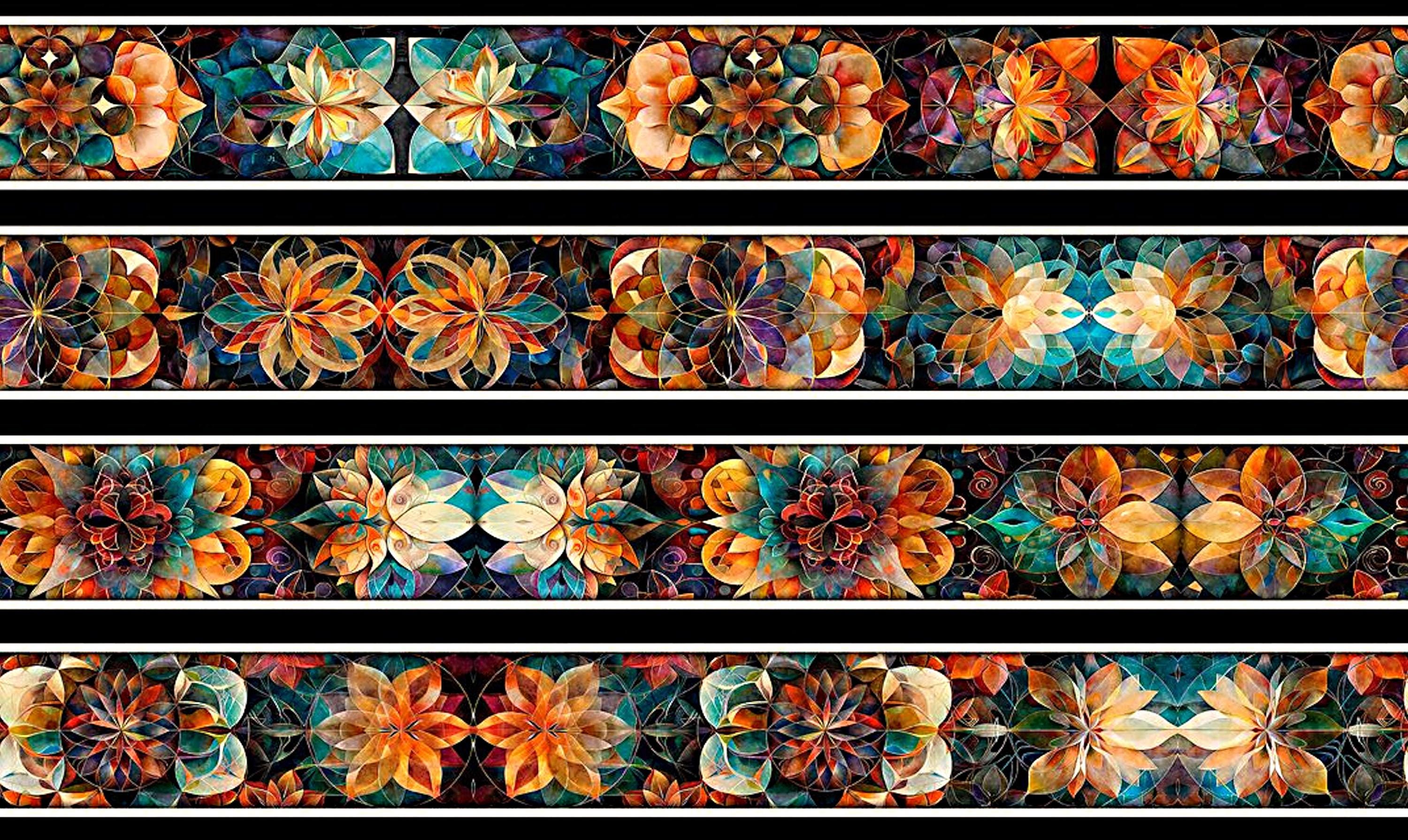 Solstice Kaleidoscope Stripe - Morris Creative Group - QT Fabrics ...