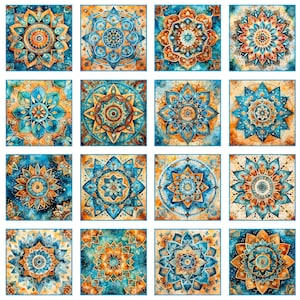 Nouveau - Boho Sunrise - écussons foulard médaillon - Morris Creative Group - tissus QT - panneau de 1 yard - plus disponible