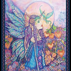New - Fairy Enchantment  - Donna Antonucci  - Benartex - 1 Panel (24&quot;) - More Available