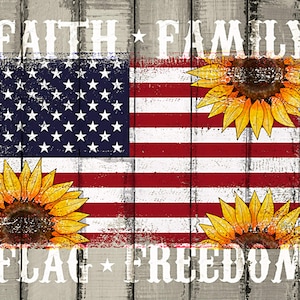 Faith Family-vlag digitaal – vier seizoenen – paneel 1 meter – meer beschikbaar