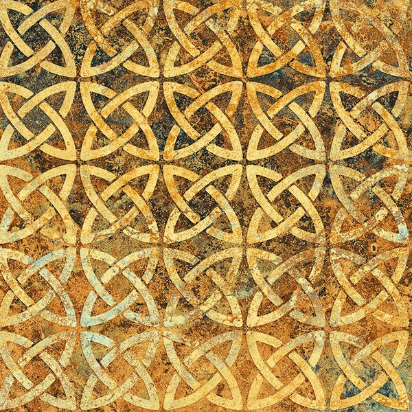 Stonehenge Solstice Golden Rust Celtic Knots - Linda Ludovico Deborah Edwards - Fuera de imprenta - Barrio Gordo