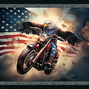 Freedom Rider - Marshal Dry Goods - 1 Yard Panel - More Available