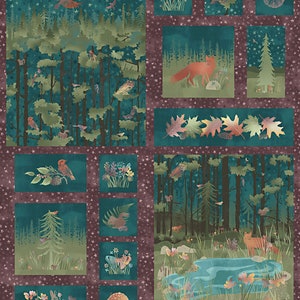 Forest Chatter - Maywood Studio - 1 Yard Panel (Slightly Short) - Last Available