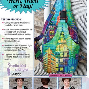 Die Sling entlang Taschen-Muster - Studio Kat Designs - Kathy Süd