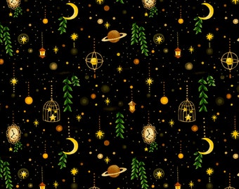 Forest Fables Night Sky - Paintbrush Studio - Fat Quarter