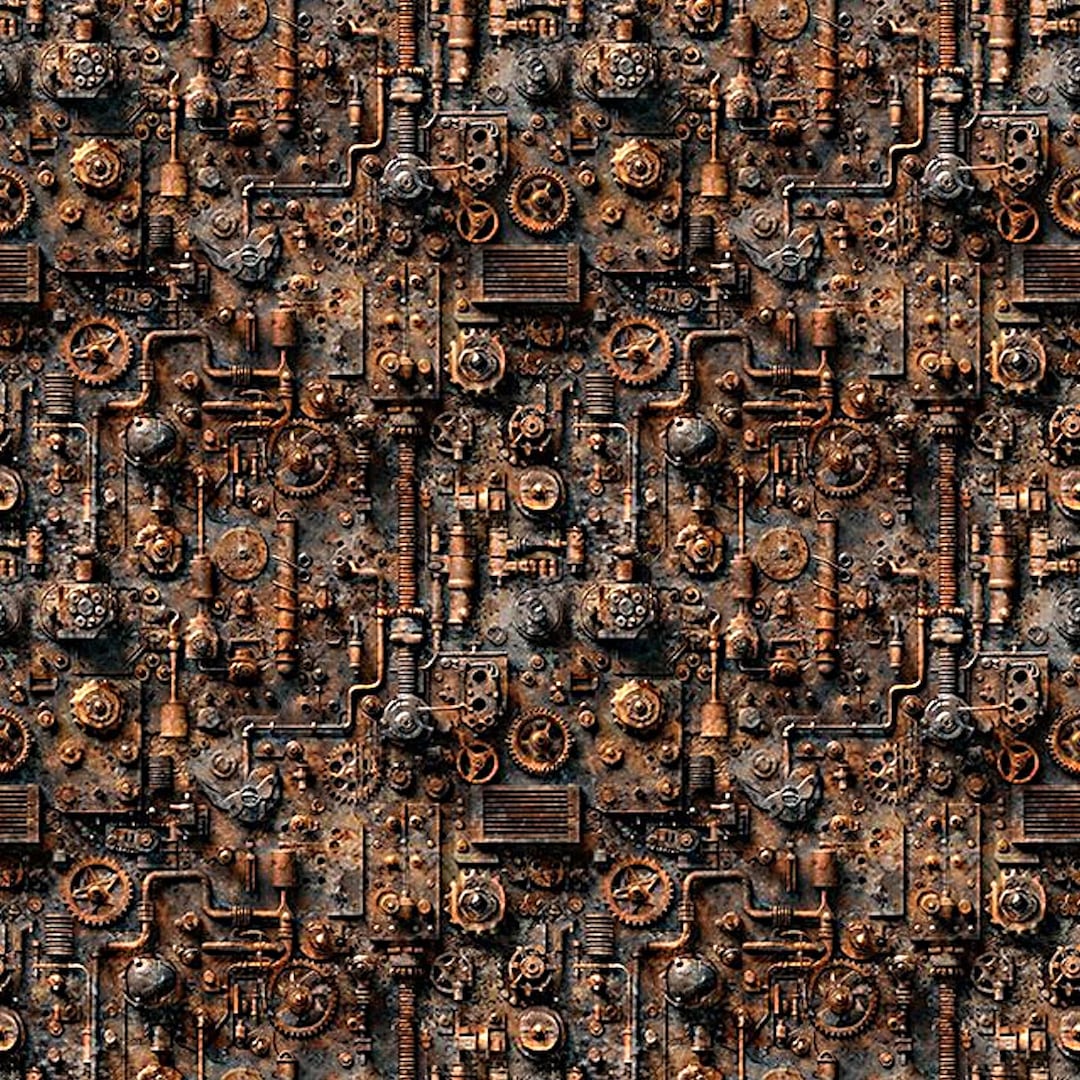 New - Steam and Steel Train Mechanical - Dan Morris - QT Fabrics ...