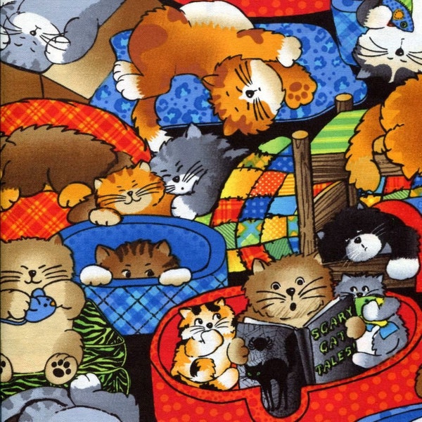 Cat Nap - Timeless Treasures - 1 yard - Last Available