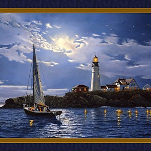 Serenity Lighthouse - Dave Barnhouse - 1 Yard Panel