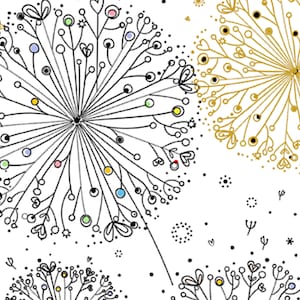 Dandelion Wishes Light - Quilting Treasures - Fat Quarter