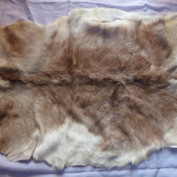 Brown and cream goat hide