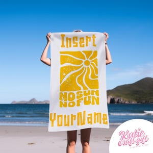 RETRO Multi Style personalized gifts| Beach Towel With Name| Birthday Vacation Gift| Girl gift