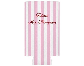 Future Mrs Can Coolers Personalized, Bridesmaid Name Can Coolers, Custom Bachelorette Party Favors, Bach Party Drink Sleeves