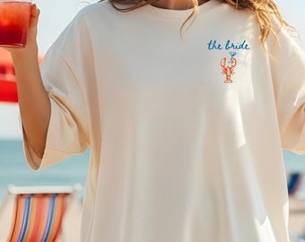 Camisetas para despedida de soltera con temática costera, Camiseta personalizada con el mensaje "Con amor desde la ubicación", Camisetas para el equipo de la novia de Nantucket, Cape Cod, Newport y Hamptons