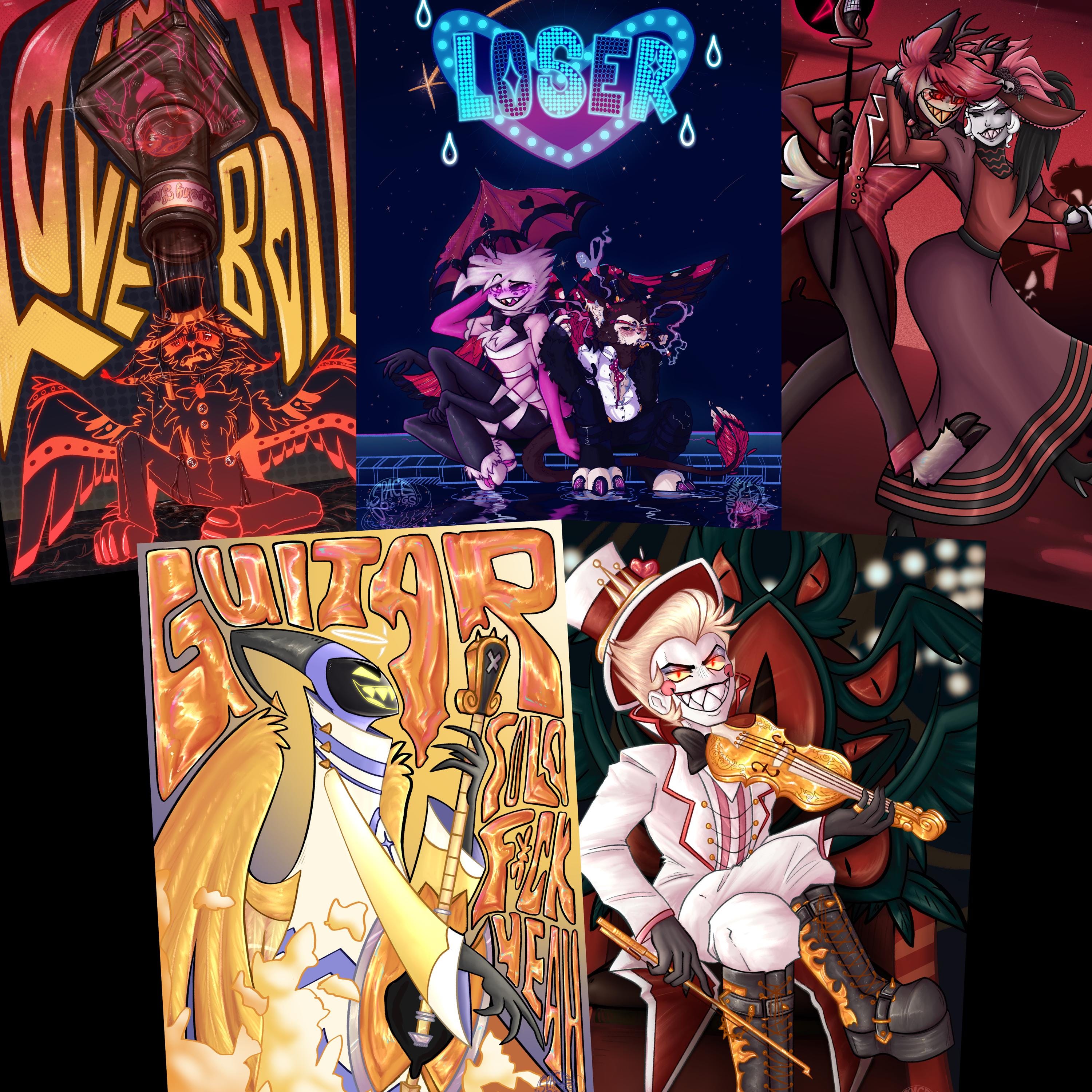 Lucifer hazbin hotel poster - Etsy 日本