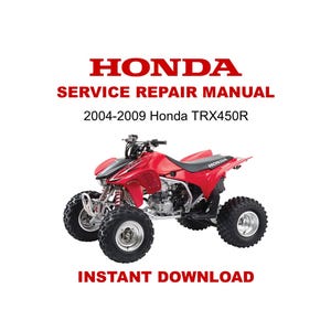 2004-2009 Honda TRX 450R Service Repair Manual