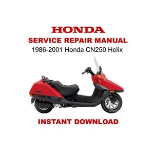 1986-2001 Honda CN250 Helix Service Repair Workshop Manual