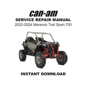 Colección de manuales de servicio y reparación del Can-Am Maverick Sport 700 / Trail 700 2023-2024