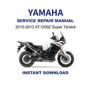 2010-2013 YAMAHA XT1200Z Super Ténéré Service Reparatur Werkstatt-Handbuch