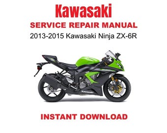 2013-2015 Kawasaki Ninja ZX-6R Service Repair Workshop Manual - Etsy