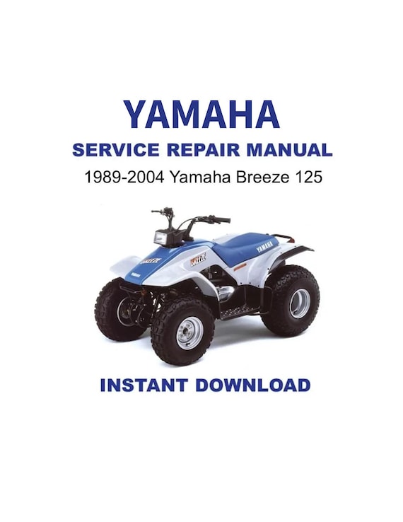 1989-2004 Yamaha Breeze 125 Service Repair Workshop Manual - Etsy