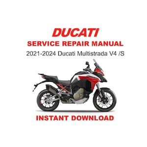 2021 - 2024 Ducati Multistrada V4 / S Service Repair Workshop Manual