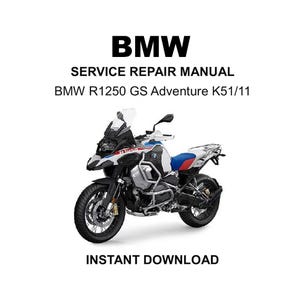 BMW R 1250 GS Adventure K51/11 Service Repair Workshop Manual