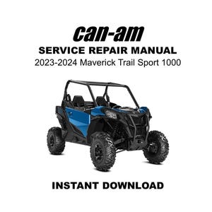 Colección de manuales de servicio y reparación del Can-Am Maverick Sport Trail 1000 2023-2024