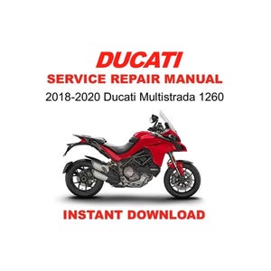 2018-2020 Ducati Multistrada 1260 Service Repair Workshop Manual