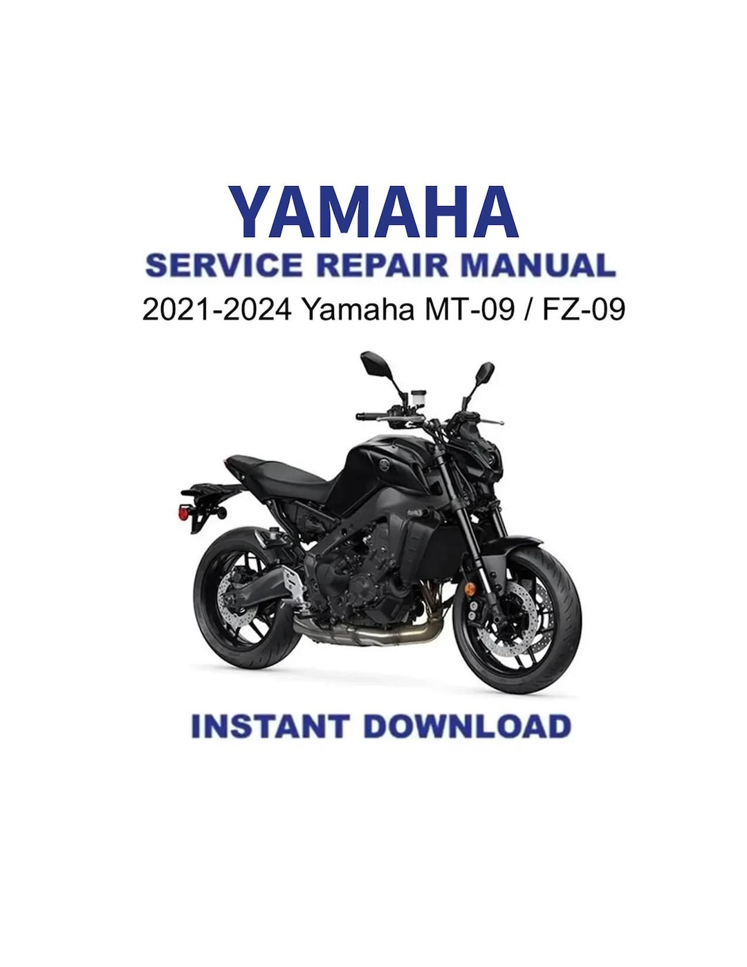 YAMAHA MT-09 サービスマニュアル 2024 中古 Yamaha 2024 MT-09 Service Manual