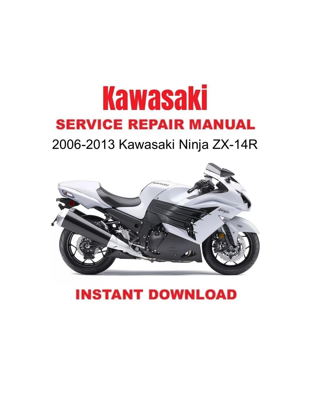 2006-2013 Kawasaki Ninja ZX-14R Service Repair Workshop Manual - Etsy