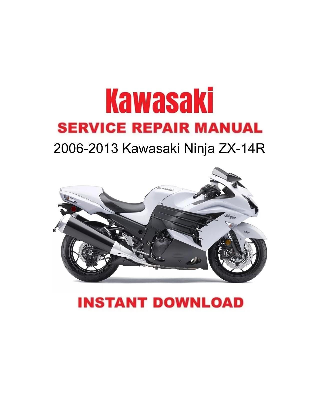 2006-2013 Kawasaki Ninja ZX-14R Service Repair Workshop Manual - Etsy