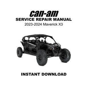 2023-2024 Can-Am Maverick X3 Service Repair Manual Collection