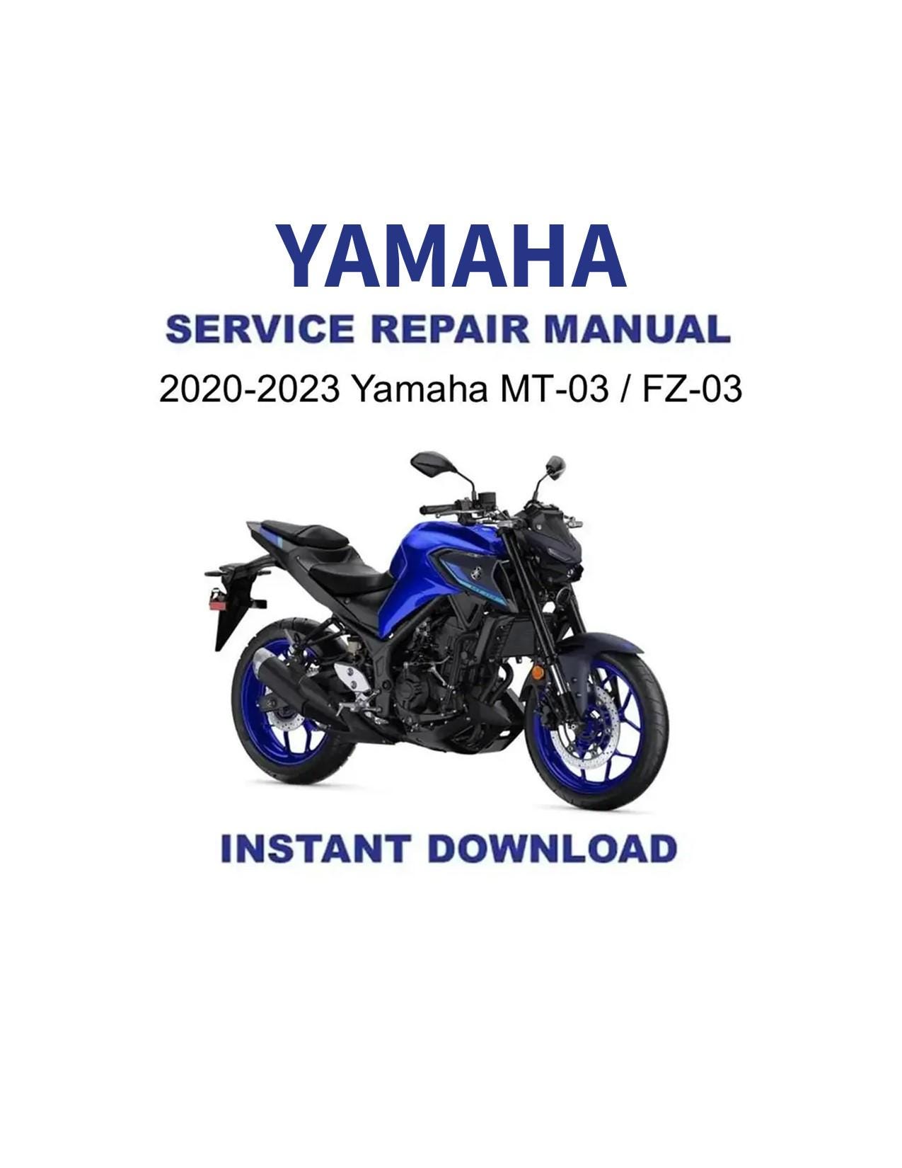 2020-2023 ヤマハ MT-03 / FZ-03 サービス・リペア・ワーク