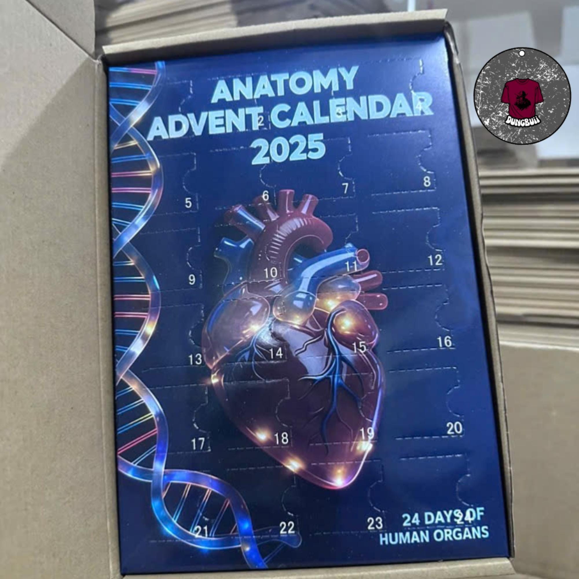 Calendario Dell'Avvento 2025 Da Riempire Fai Da Te - 24 Sacchetti Di Carta Con Mollette E Adesivi Numerati, Decorazione Natalizia Ecologica E Riutilizzabile