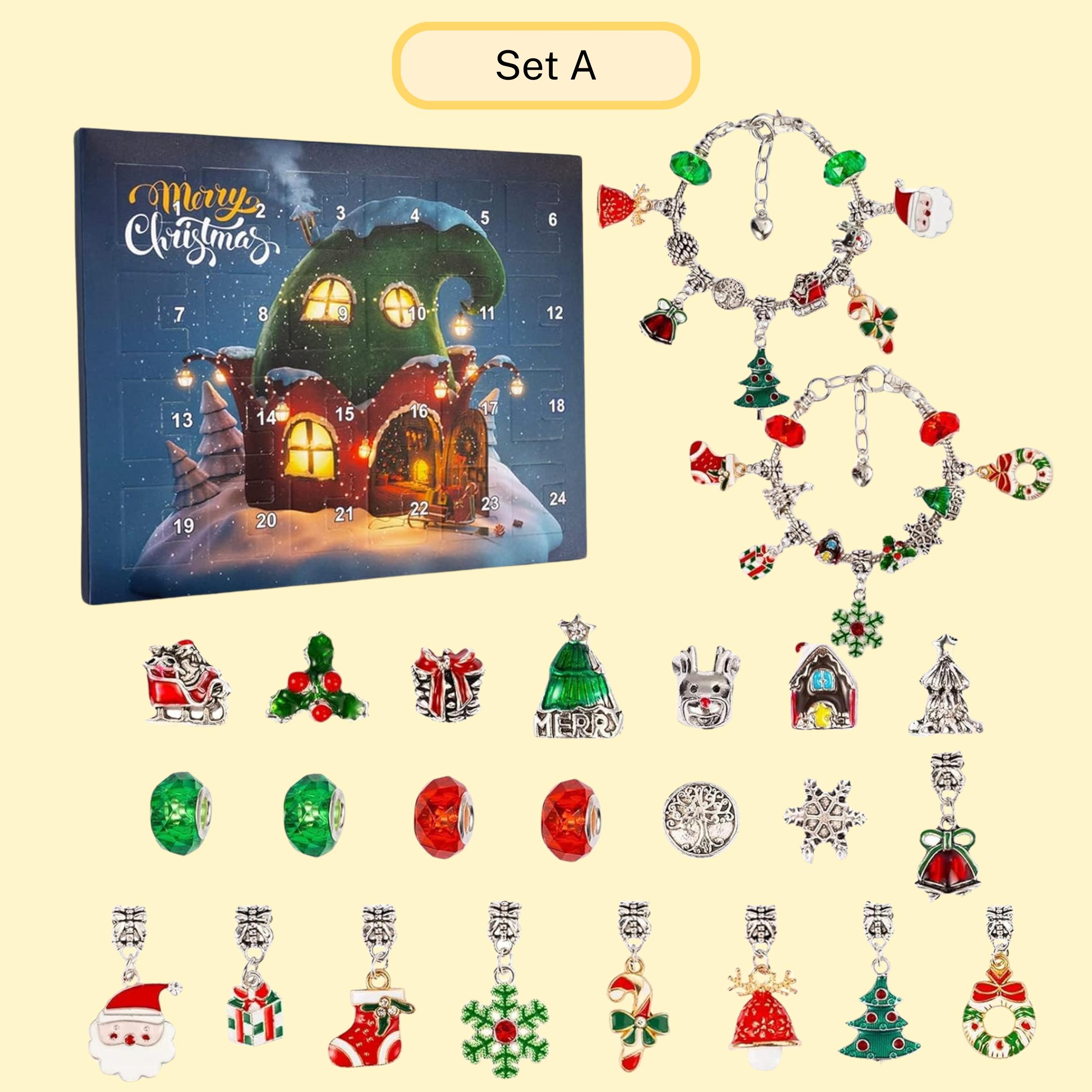 Discover Christmas Advent Calendar Bracelets 2025, Random Bracelets Advent Calendar, Christmas Gift, Bracelets Blind Box