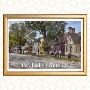 Landscape Watercolor - Williamsburg 1