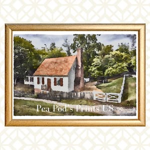 Landscape Watercolor - Williamsburg 2