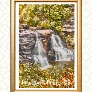 Landscape Watercolor - Blackwater Falls 2