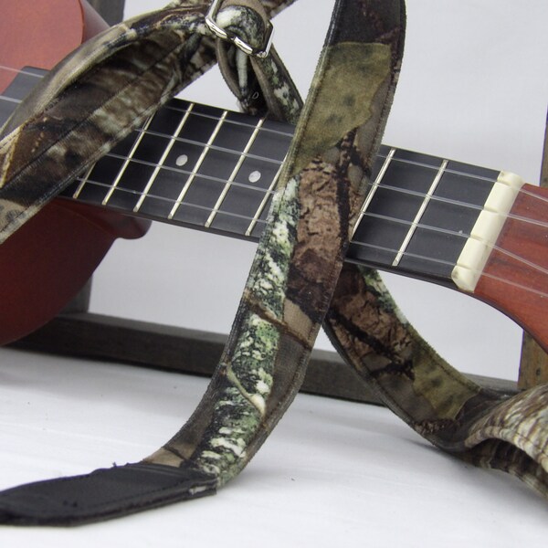 Camo Mandolin or Ukulele Strap by Martha Crow