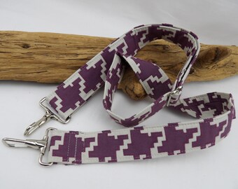 Purple Metal Clip End 1.5 inch Banjo Strap by Martha Crow