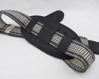 Black Leather Shoulder Pad by Martha Crow