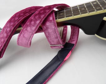 Luxury in Pink, F-5 Style Mandolin Strap