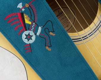 Dancing American Indian 3-inch Bass/Guitar Strap